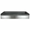 Native Trails 36" Zaca Vanity Base with NativeStone Trough Sink in Slate, VNS36S-NSL3619-S