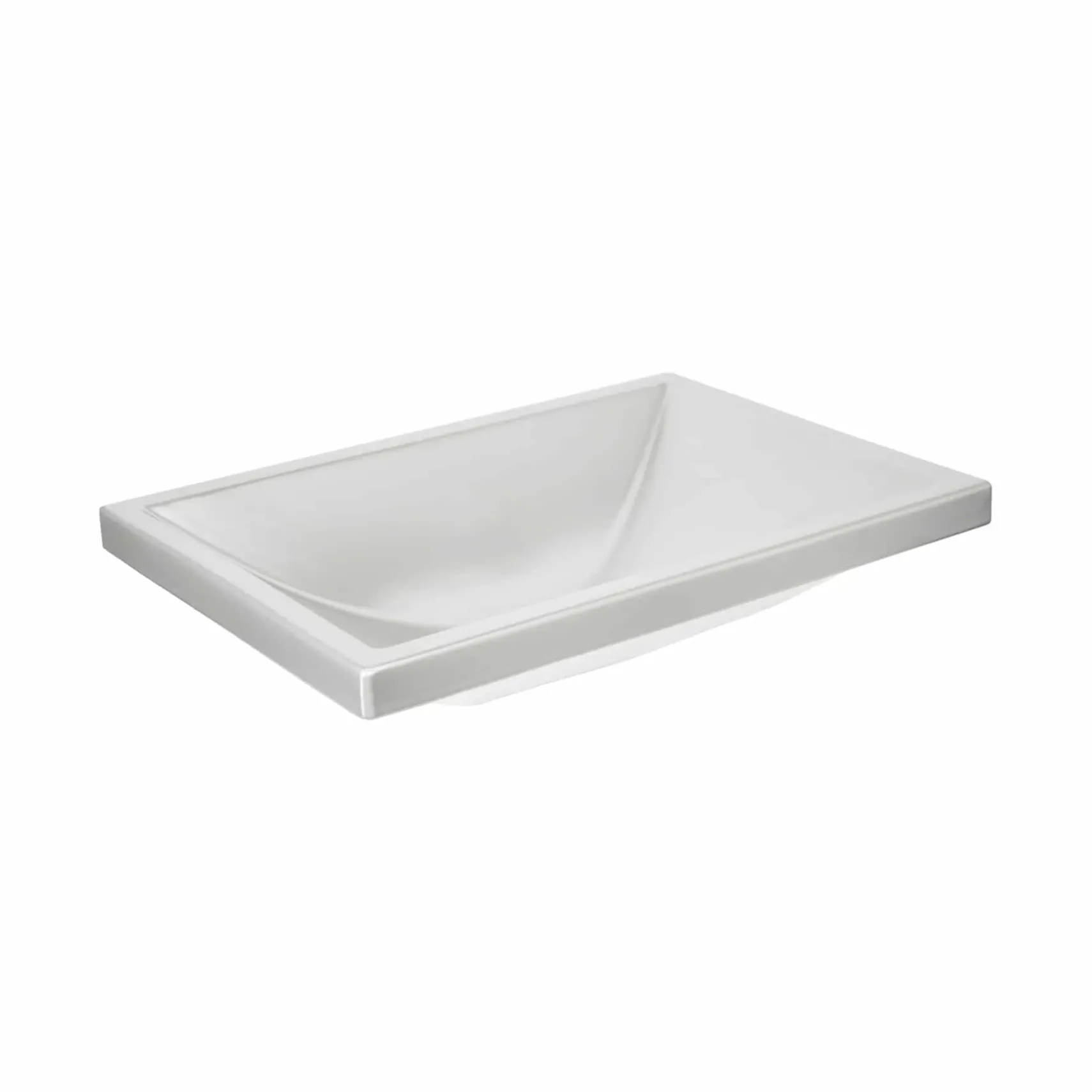 Native Trails Amara 20" x 14" Rectangle Fireclay Bathroom Sink, Silver, PML2014-S