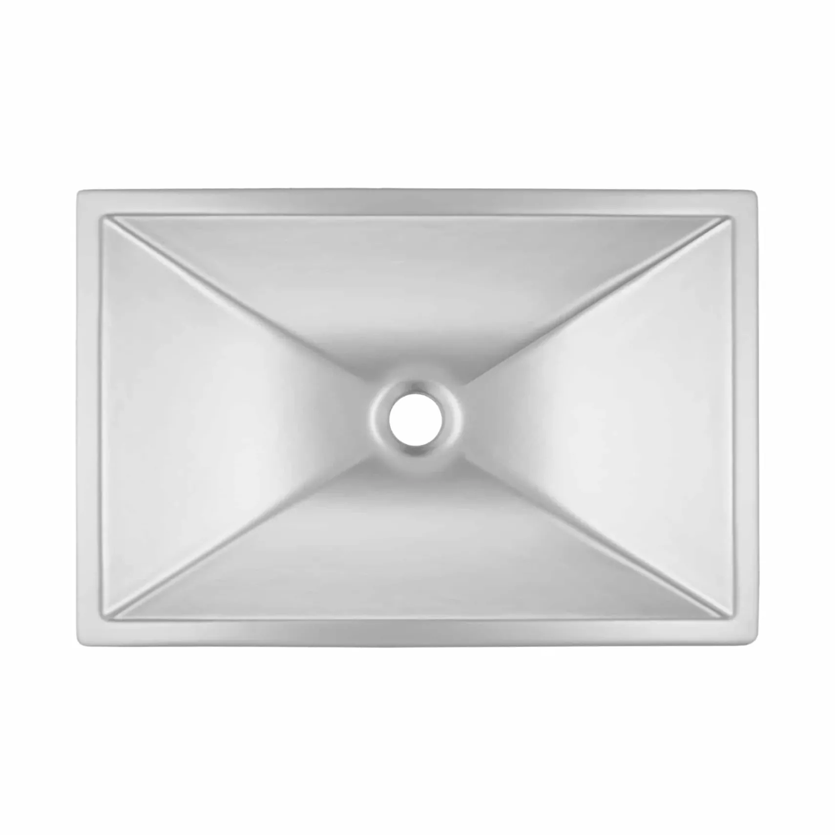 Native Trails Amara 20" x 14" Rectangle Fireclay Bathroom Sink, Silver, PML2014-S