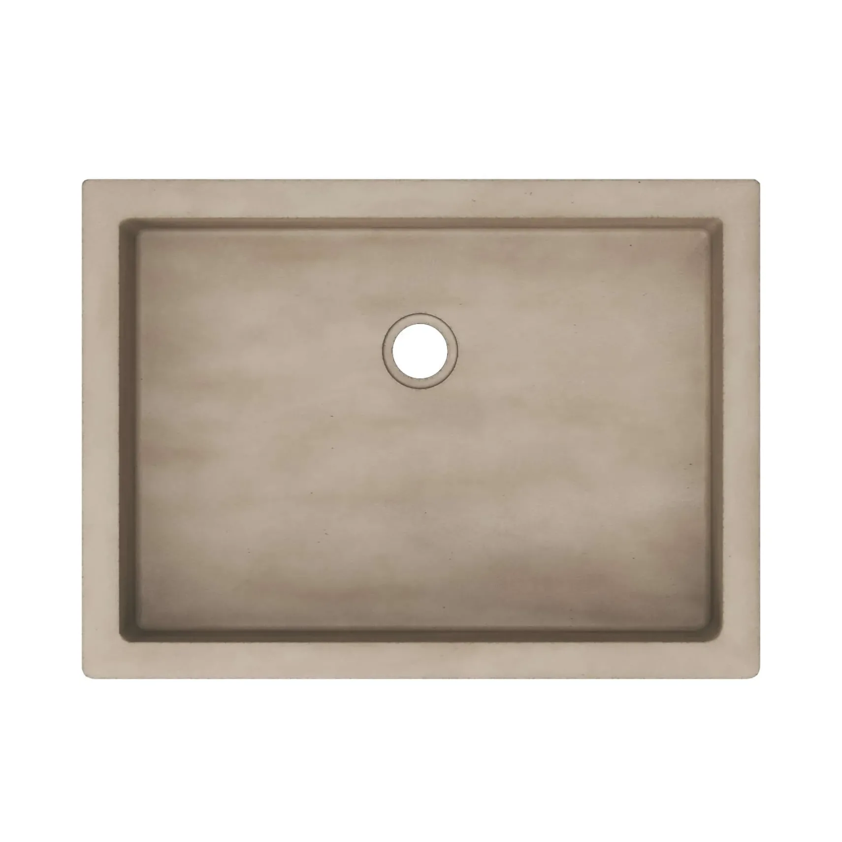 Native Trails Anacapa 21" x 15.5" Rectangle Undermount NativeStone Concrete ADA Bathroom Sink, Earth, NSL2116-E