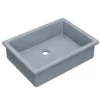 Native Trails Anacapa 21" x 15.5" Rectangle Undermount NativeStone Concrete ADA Bathroom Sink, Ocean, NSL2116-O
