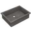 Native Trails Anacapa 21" x 15.5" Rectangle Undermount NativeStone Concrete ADA Bathroom Sink, Slate, NSL2116-S