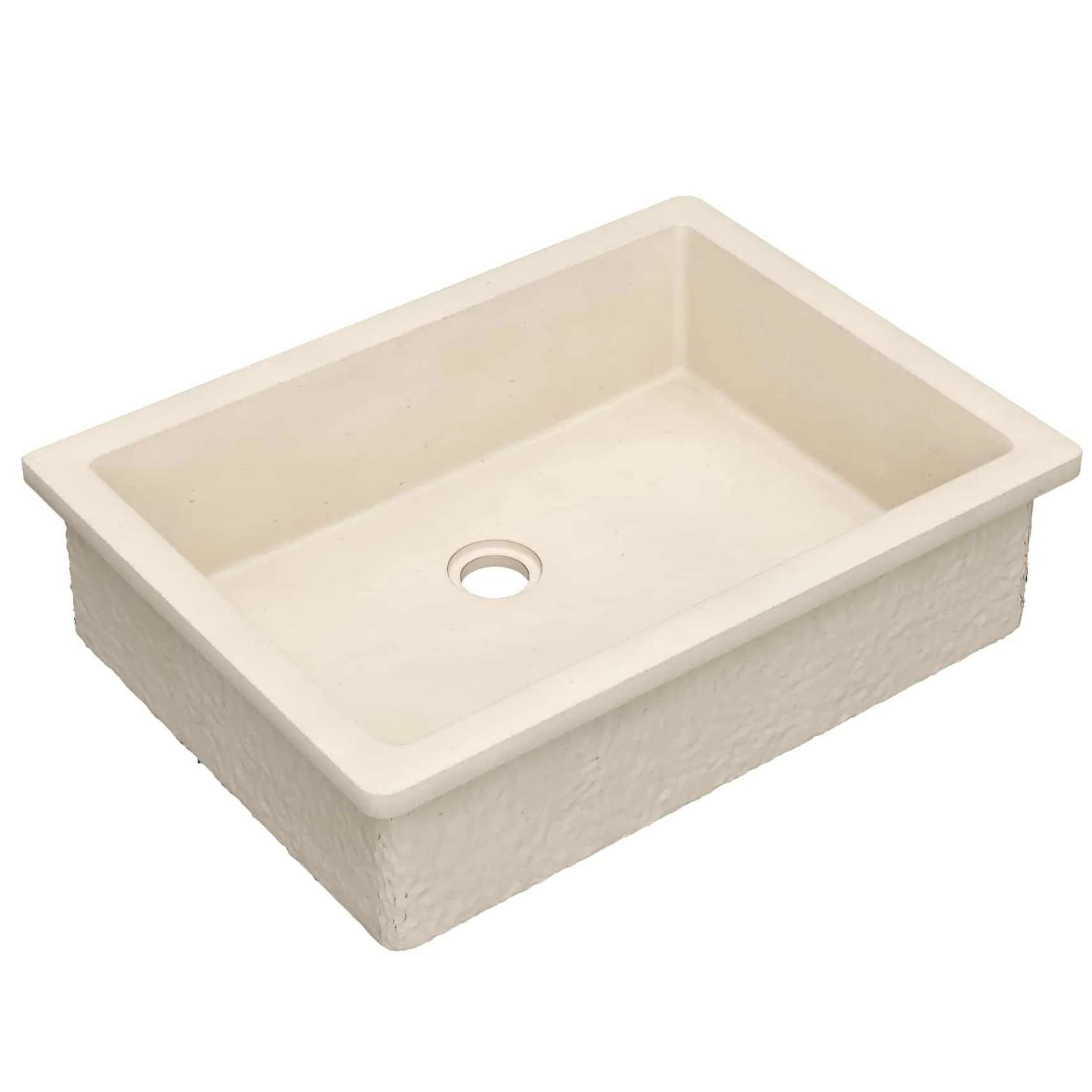Native Trails Anacapa 21" x 15.5" Rectangle Undermount NativeStone Concrete ADA Bathroom Sink, Sand, NSL2116-D
