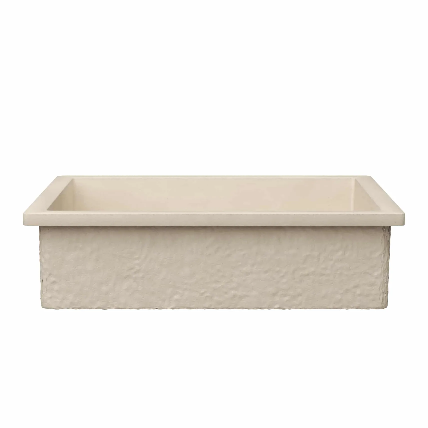 Native Trails Anacapa 21" x 15.5" Rectangle Undermount NativeStone Concrete ADA Bathroom Sink, Sand, NSL2116-D
