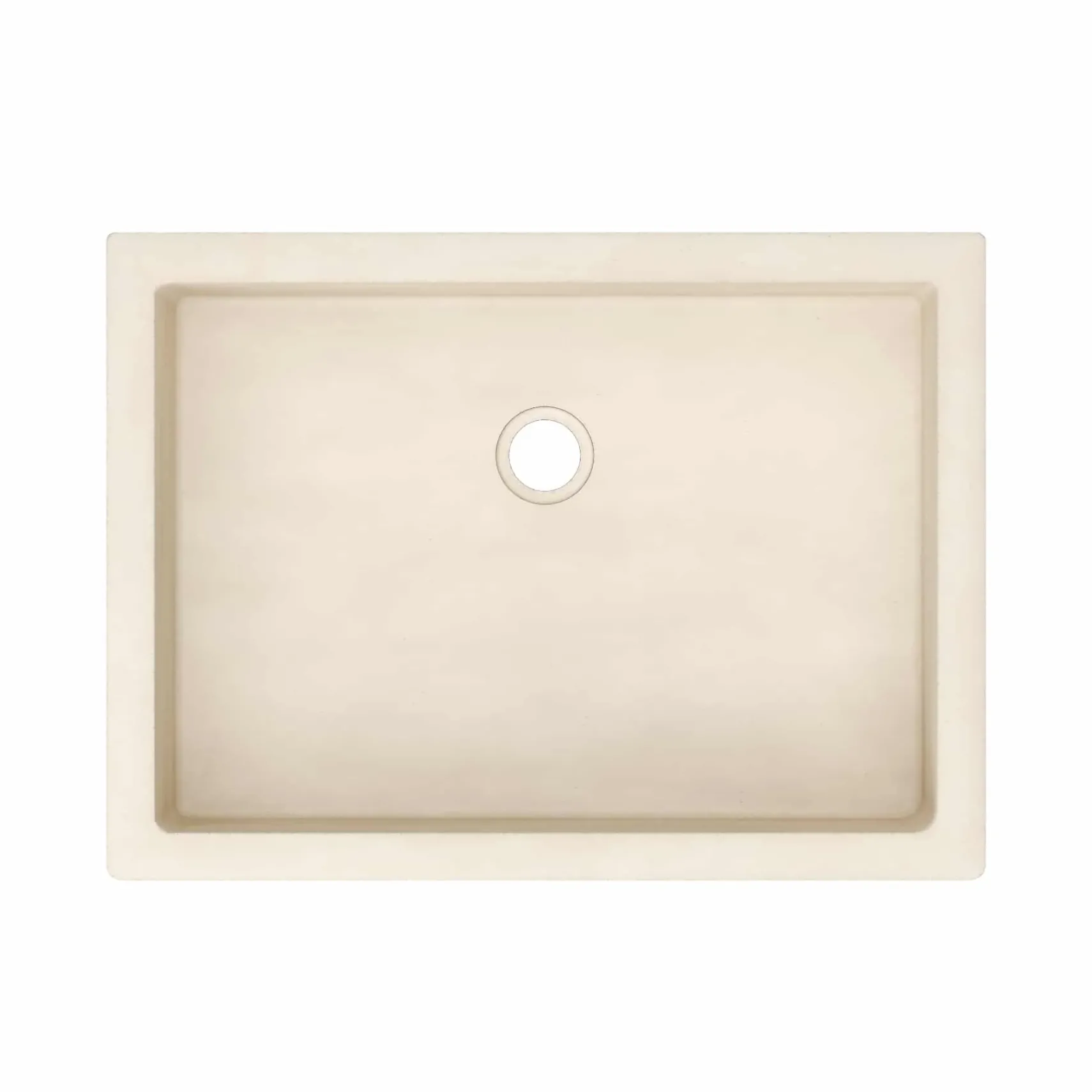 Native Trails Anacapa 21" x 15.5" Rectangle Undermount NativeStone Concrete ADA Bathroom Sink, Sand, NSL2116-D