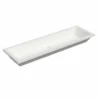 Native Trails Arcata 49" x 15" Rectangle Undermount NativeStone Concrete Bathroom Sink, Pearl, NSL4915-P