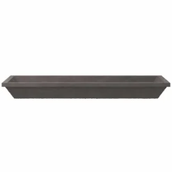 Native Trails Arcata 49" x 15" Rectangle Undermount NativeStone Concrete Bathroom Sink, Slate, NSL4915-S