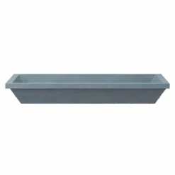 Native Trails Arcata 37" x 15" Rectangle Undermount NativeStone Concrete Bathroom Sink, Ocean, NSL3715-O