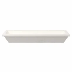 Native Trails Arcata 37" x 15" Rectangle Undermount NativeStone Concrete Bathroom Sink, Pearl, NSL3715-P