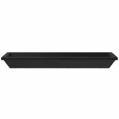 Native Trails Arcata 49" x 15" Rectangle Undermount NativeStone Concrete Bathroom Sink, Charcoal, NSL4915-C