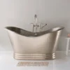 Native Trails Aurora 72" Freestanding Copper Bathtub in Brushed Nickel, CPS905