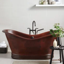 Native Trails Aurora 72" Freestanding Copper Bathtub in Antique Copper, CPS902