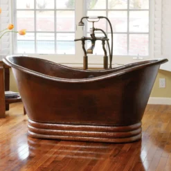 Native Trails Aurora 72" Freestanding Copper Bathtub in Antique Copper, CPS902