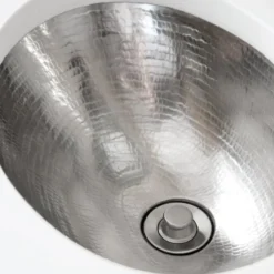 Native Trails Baby Classic 16" Oval Nickel Bathroom Sink, Brushed Nickel, CPS538