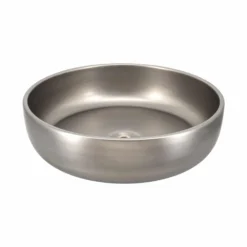 Native Trails Bliss 16" x 16" Round Vessel Fireclay Bathroom Sink, Platinum, PML1616-P