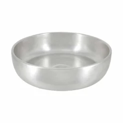 Native Trails Bliss 16" x 16" Round Vessel Fireclay Bathroom Sink, Silver, PML1616-S