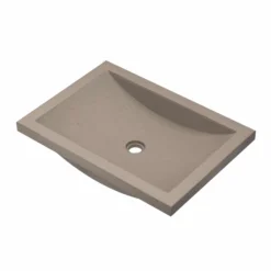 Native Trails Cabrillo 21" Rectangle NativeStone Concrete Bathroom Sink, Earth, NSL2014-E