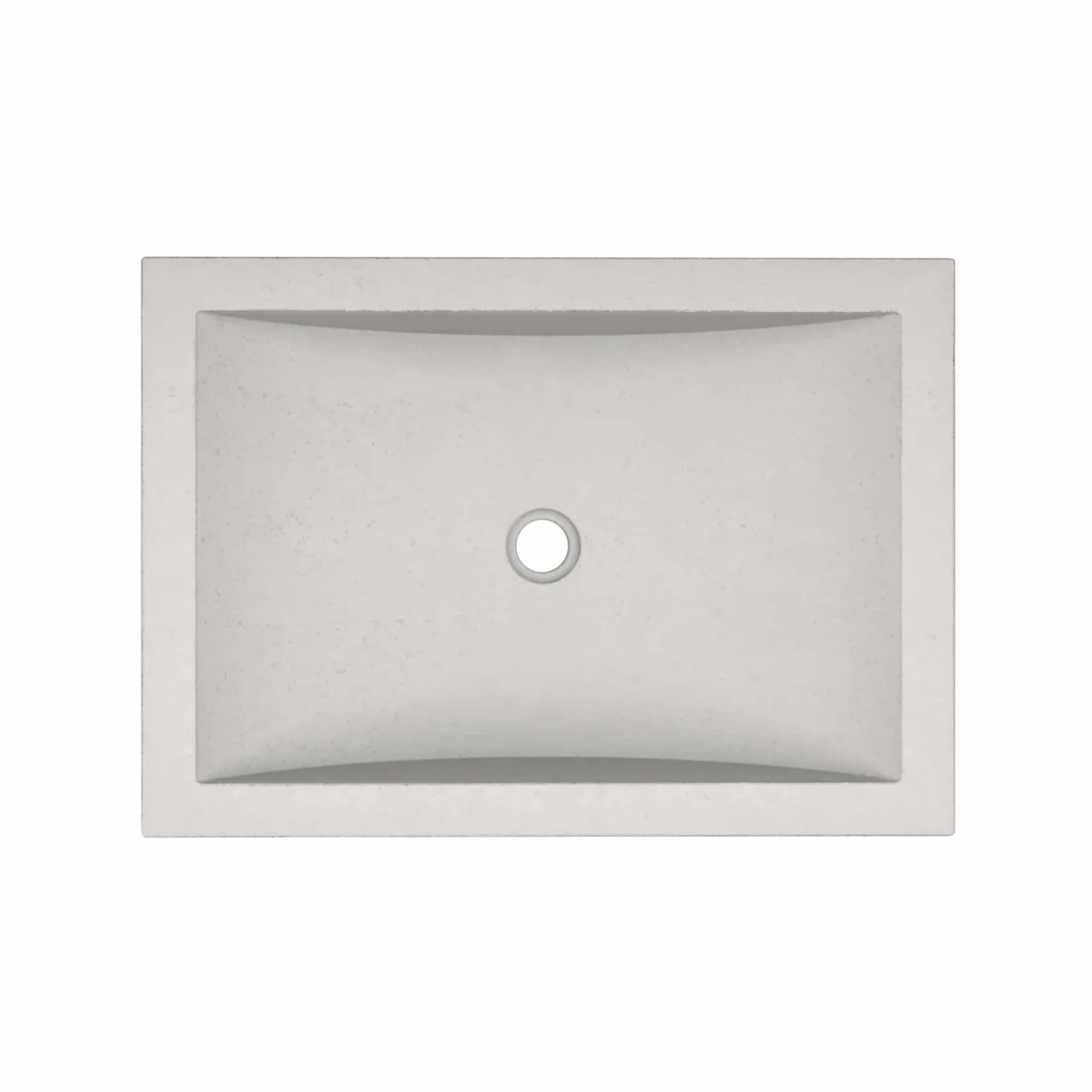 Native Trails Cabrillo 21" Rectangle NativeStone Concrete Bathroom Sink, Ash, NSL2014-A