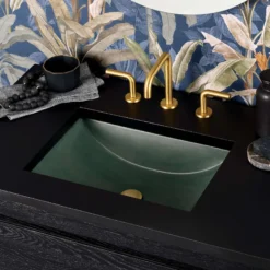 Native Trails Cabrillo 20.75" x 14.75" Rectangle Undermount NativeStone Concrete ADA Bathroom Sink, Forest, NSL2014-F