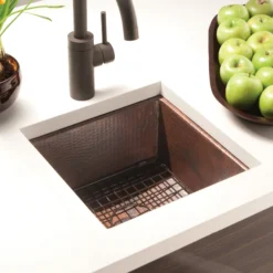 Native Trails Cantina 15" Copper Bar/Prep Sink, Antique Copper, CPS234