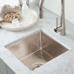 Native Trails Cantina 15" Nickel Bar/Prep Sink, Polished Nickel, CPS834