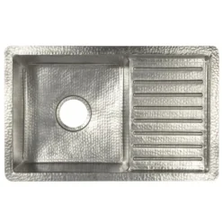 Native Trails Cantina Pro 24" Nickel Bar/Prep Sink, Brushed Nickel, CPS533