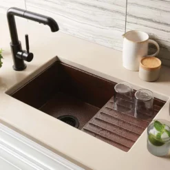 Native Trails Cantina Pro 24" Copper Bar/Prep Sink, Antique Copper, CPS233