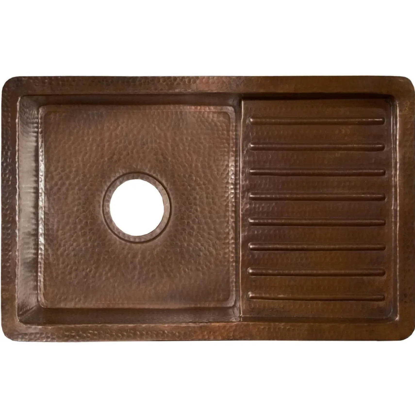 Native Trails Cantina Pro 24" Copper Bar/Prep Sink, Antique Copper, CPS233
