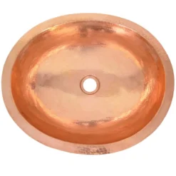 Native Trails Classic 19" Oval Copper Bathroom Sink, Polished Copper, CPS468