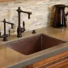 Native Trails Cocina 24" Copper Kitchen Sink, Antique Copper, CPK279