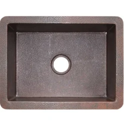 Native Trails Cocina 24" Copper Kitchen Sink, Antique Copper, CPK279