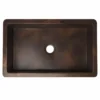 Native Trails Cocina 30" Undermount Copper Kitchen Sink, Antique Copper, CPK293-F