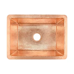 Native Trails Cocina 22" Undermount Copper Kitchen Sink, Polished Copper, CPK478