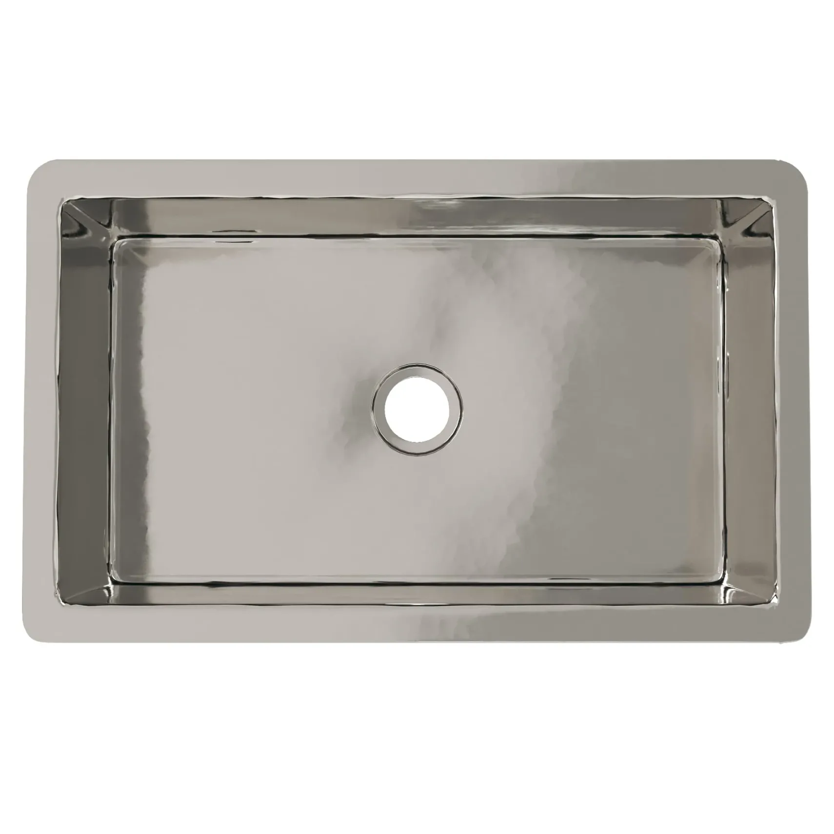 Native Trails Cocina 30" Undermount Copper Kitchen Sink, Polished Nickel, CPK893-F