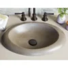 Native Trails Cuyama 21" Round NativeStone Concrete Bathroom Sink, Earth, NSL2115-E
