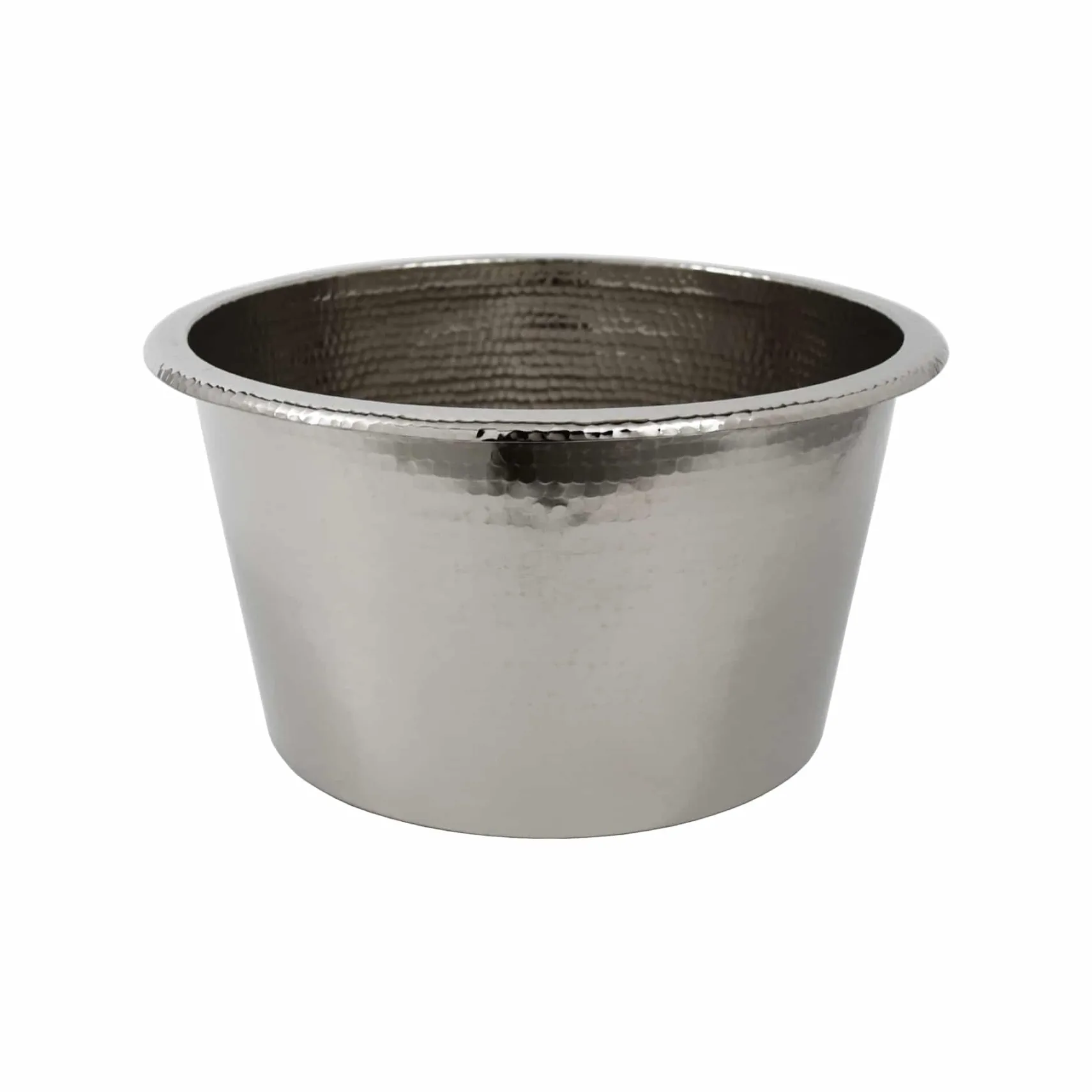 Native Trails Diego 13" Round Nickel Bar/Prep Sink, Polished Nickel, CPS835