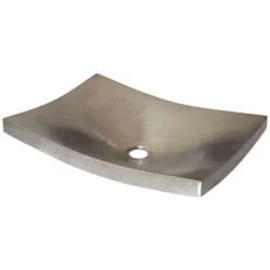 Native Trails Kohani 20" Rectangle Nickel Bathroom Sink, Brushed Nickel, CPS557