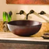 Native Trails Maestro 17" Oval Copper Bathroom Sink, Antique Copper, CPS269