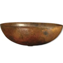 Native Trails Maestro 17" Oval Copper Bathroom Sink, Tempered Copper, CPS369