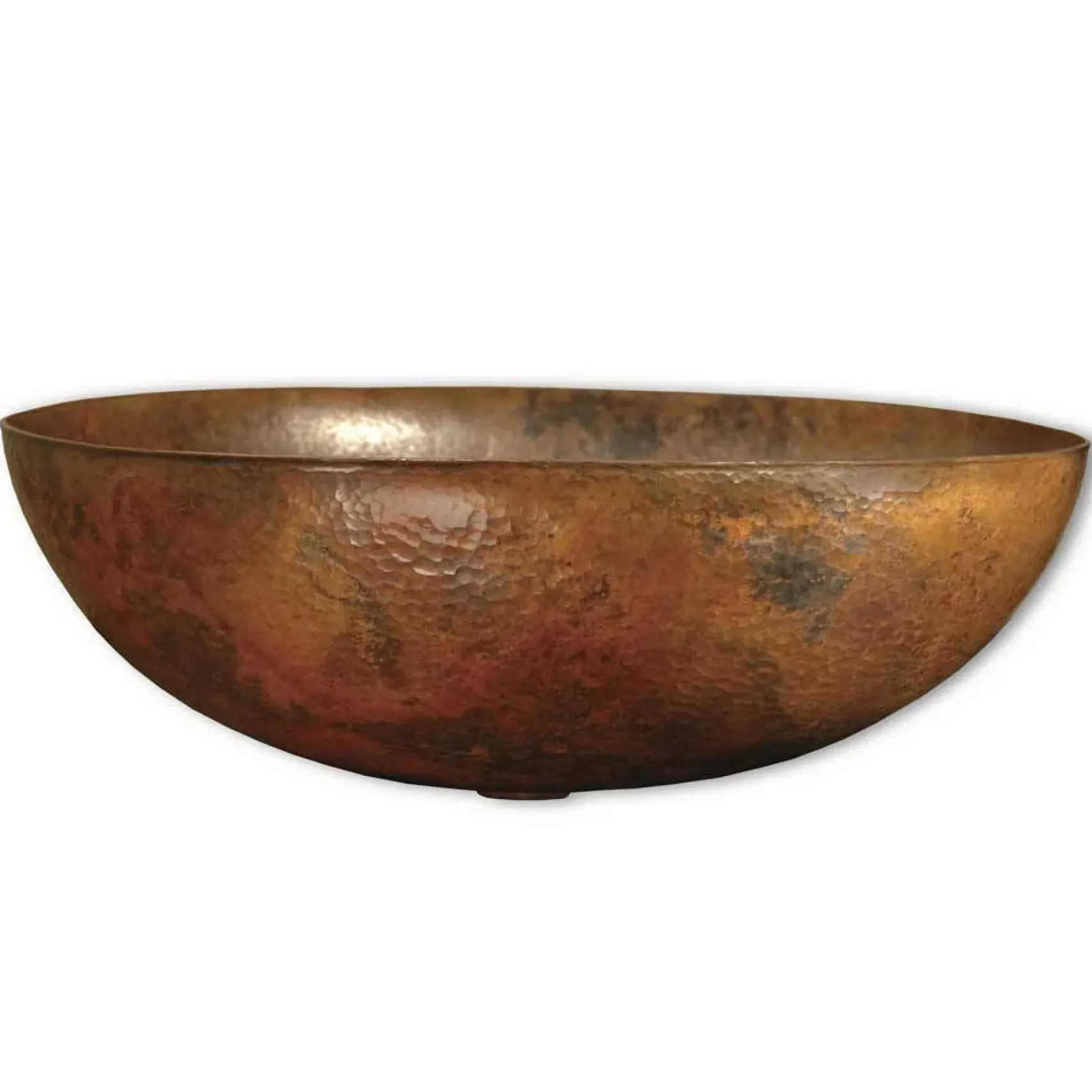 Native Trails Maestro 17" Oval Copper Bathroom Sink, Tempered Copper, CPS369