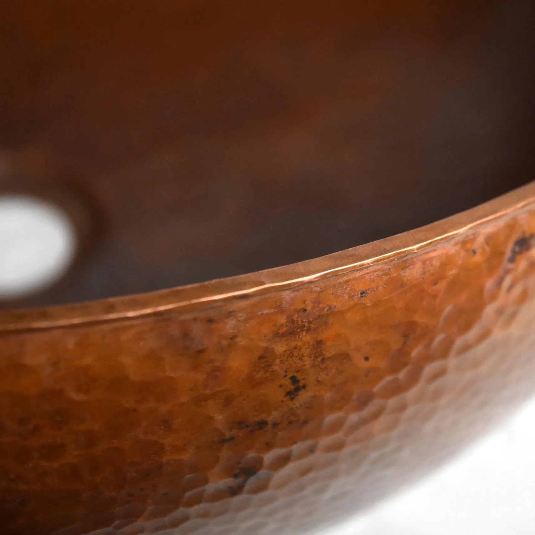 Native Trails Maestro 17" Oval Copper Bathroom Sink, Tempered Copper, CPS369