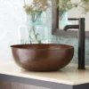 Native Trails Maestro 16" Round Copper Bathroom Sink, Antique Copper, CPS263