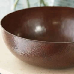 Native Trails Maestro 16" Round Copper Bathroom Sink, Antique Copper, CPS263