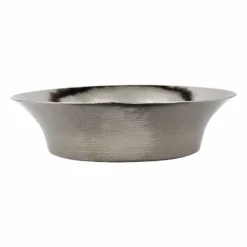 Native Trails Maestro 16.25" Round Vessel Nickel Bathroom Sink, Polished Nickel, CPS871