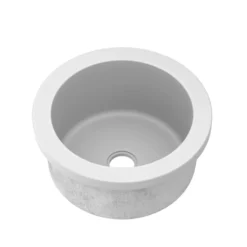 Native Trails Malibu 14" NativeStone Concrete Bar/Prep Sink, Pearl, NSB1407-P
