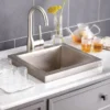 Native Trails Manhattan 17" Nickel Bar/Prep Sink, Brushed Nickel, CPS532