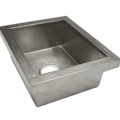 Native Trails Manhattan 17" Nickel Bar/Prep Sink, Brushed Nickel, CPS532