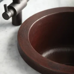 Native Trails Mojito 16" Copper Bar/Prep Sink, Antique Copper, CPS216