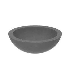Native Trails Morro 17" Round NativeStone Concrete Bathroom Sink, Slate, NSL1705-S