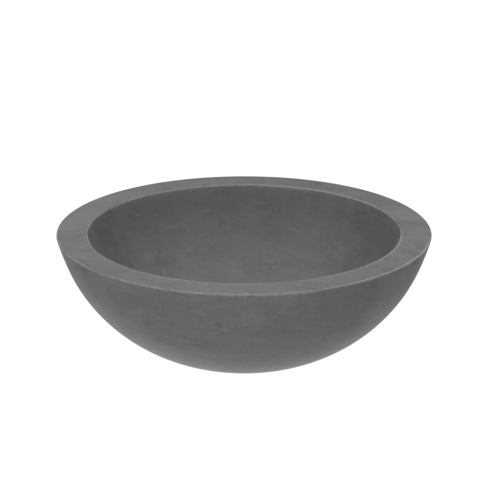 Native Trails Morro 17" Round NativeStone Concrete Bathroom Sink, Slate, NSL1705-S